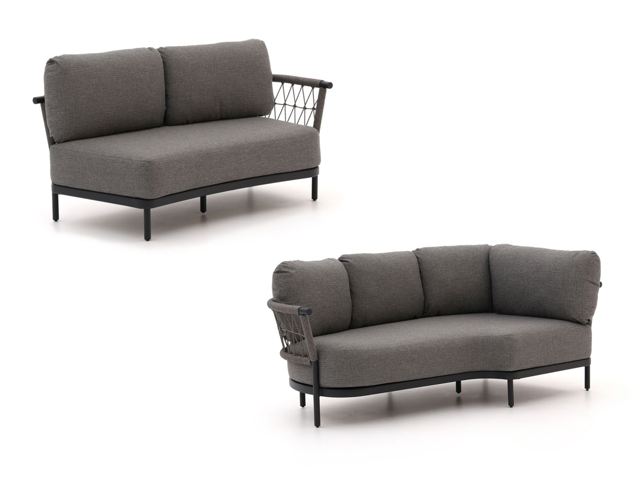 Bellagio Calizzano Gartensofa 2-Sitzer 168 cm inkl. Eckelement + rechter Arm 3-Sitzer 214 cm Schwarz 214x90cm Rabatt: 19 % Unkategorisiert online kaufen