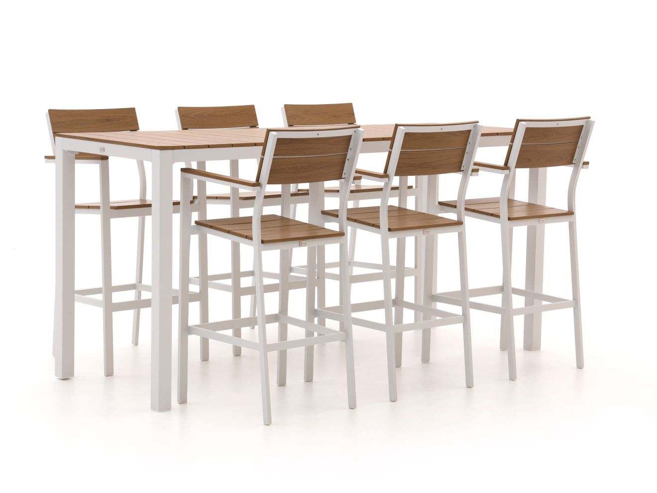 Bellagio Fidenza 220 cm Gartenbar-Set 7-Teilig Weiß Unkategorisiert online kaufen