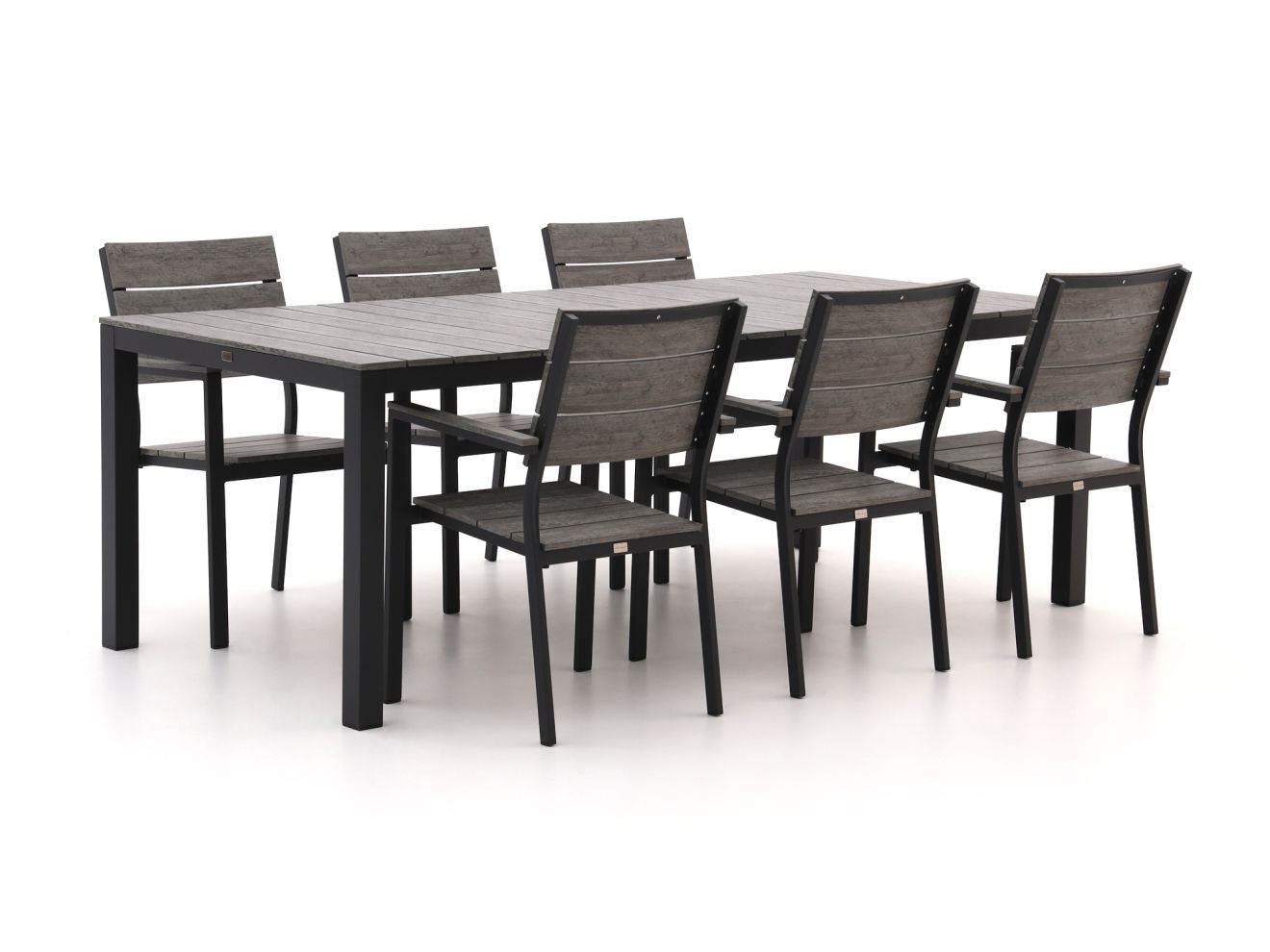 Bellagio Fidenza 220 cm Gartenmöbel-Set 7-Teilig Stapelbar Schwarz Unkategorisiert online kaufen Bellagio Fidenza 220 cm Gartenmöbel-Set 7-Teilig Stapelbar Schwarz Unkategorisiert online kaufen