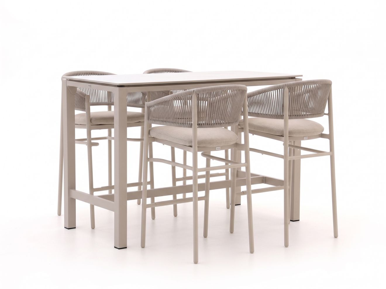 Bellagio Panaro/Trecenta 150 cm Gartenbar-Set 5-teilig Taupe Unkategorisiert online kaufen