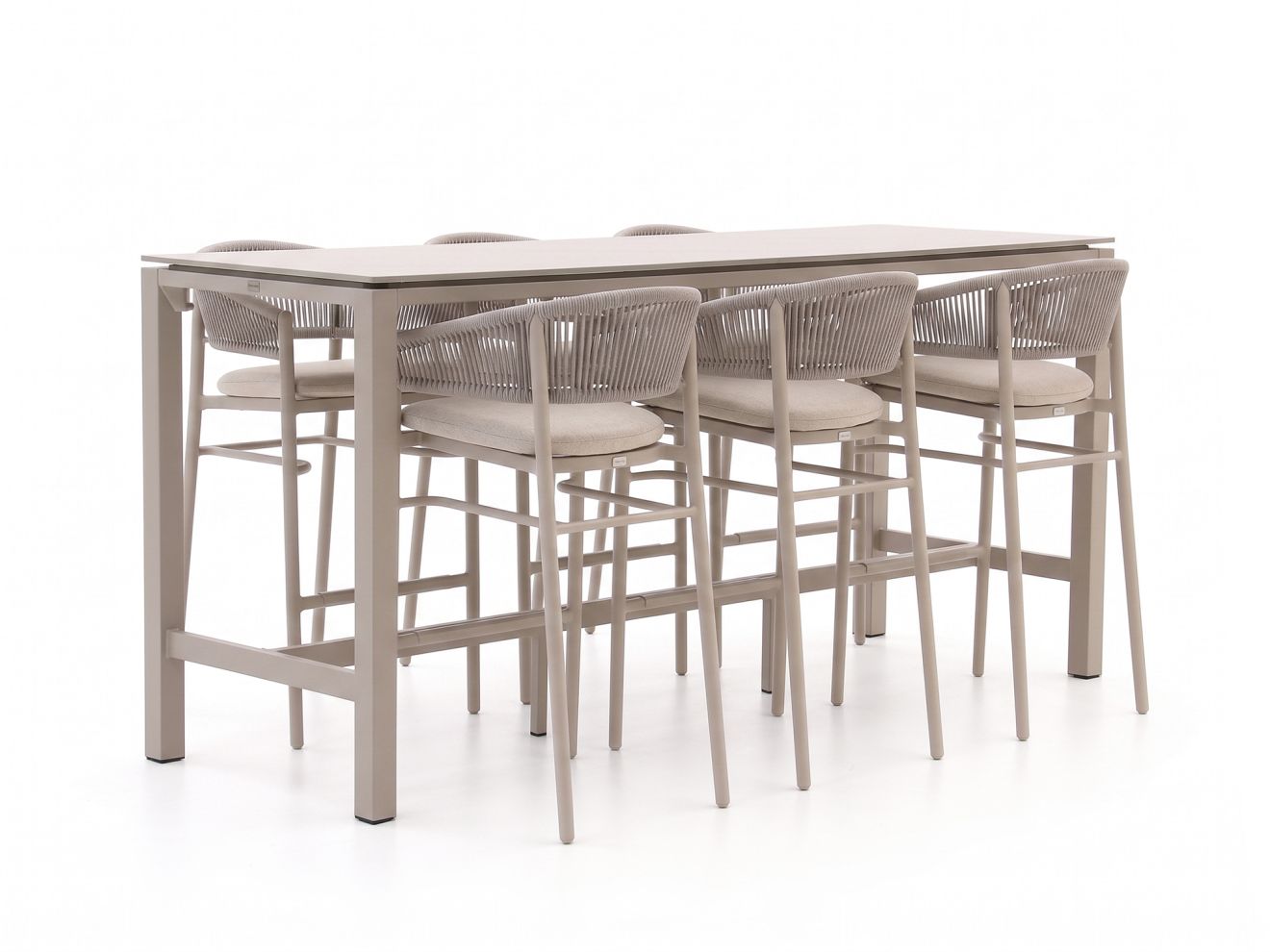 Bellagio Panaro/Trecenta 225 cm Gartenbar-Set 7-teilig Taupe Unkategorisiert online kaufen