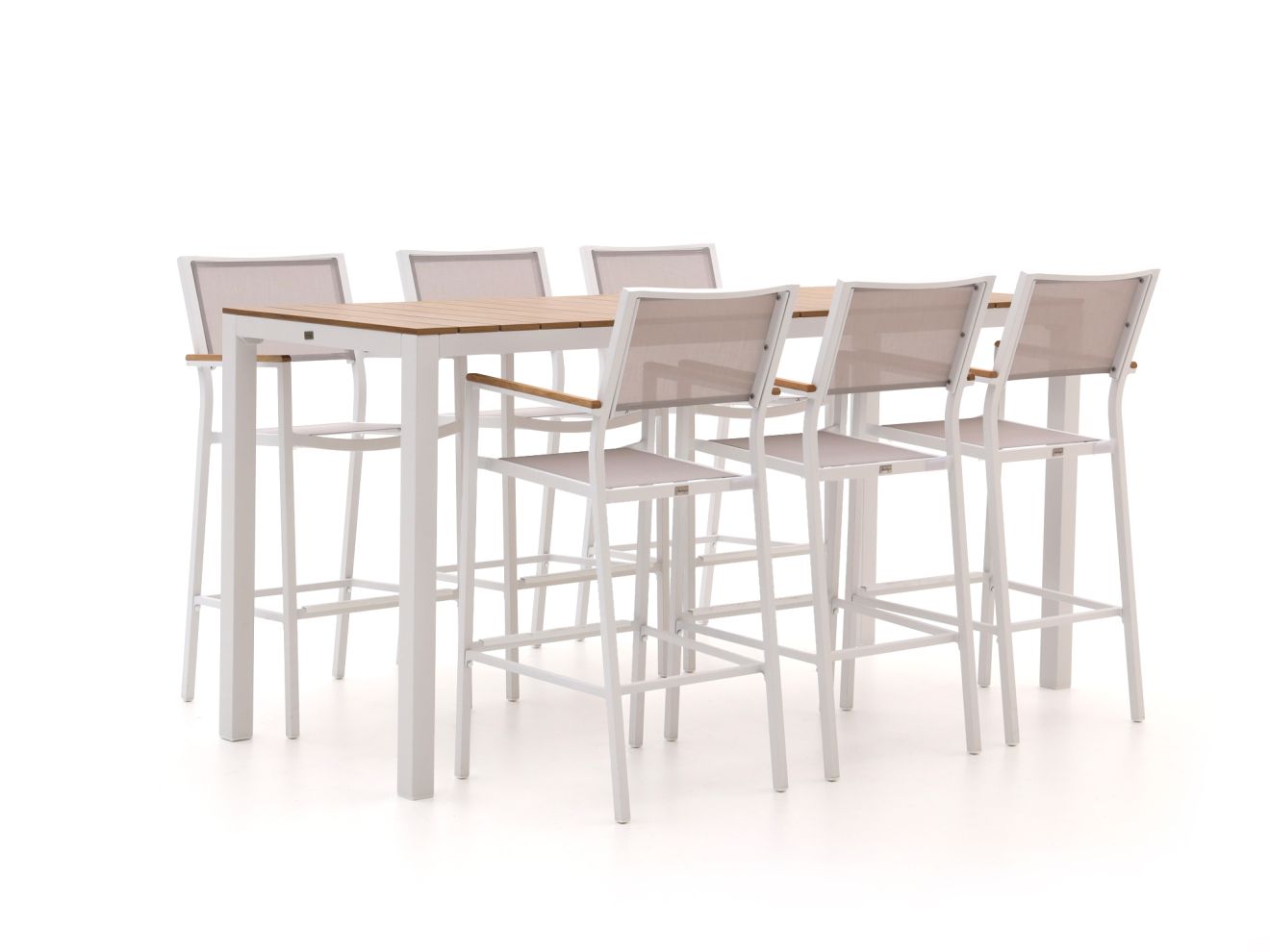 Bellagio Roma/Fidenza 220 cm Gartenbar-Set 7-teilig Weiß Unkategorisiert online kaufen