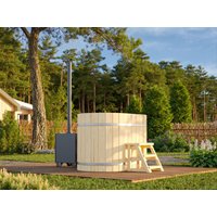 Fjordholz Holzbadezuber Oval Größe 2 mit Außenofen Unkategorisiert online kaufen
