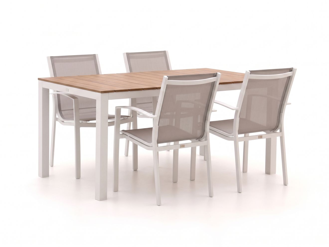 Forza Altea/Fidenza 160 cm Gartenmöbel-Set 5-teilig stapelbar Weiß Rabatt: 15 % Unkategorisiert online kaufen