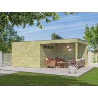 Gartenhaus Modell QB-Line 9,00 m² + 300 cm Anbau Unkategorisiert online kaufen