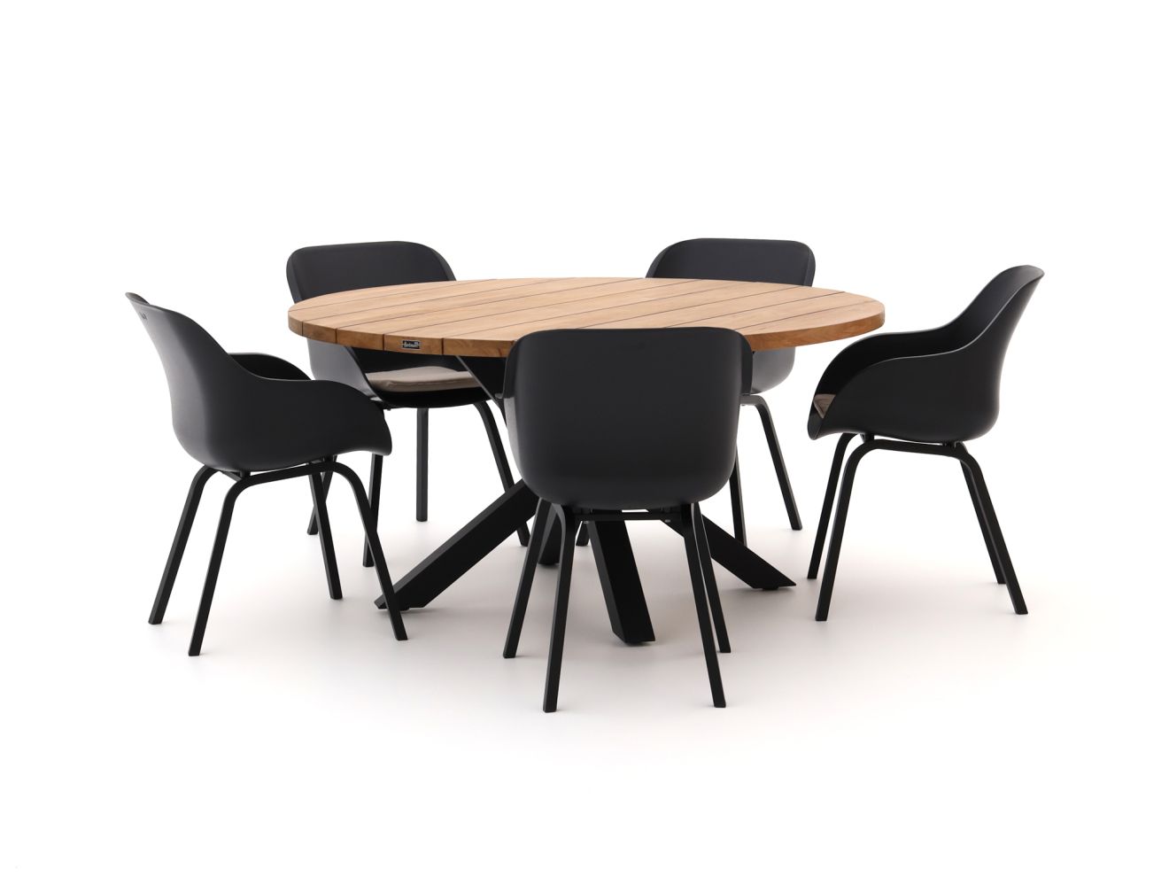Hartman Le Soleil Element/Stephanie ø150 cm Gartenmöbel-Set 6-teilig Schwarz 150cm Unkategorisiert online kaufen