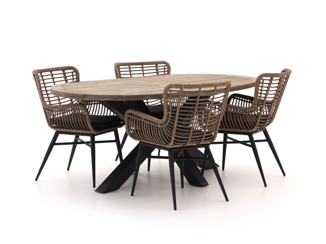 Intenso Asti/Rough-Y Ellips 200 cm Gartenmöbel-Set 5-teilig Grau Unkategorisiert online kaufen Intenso Asti/Rough-Y Ellips 200 cm Gartenmöbel-Set 5-teilig Grau Unkategorisiert online kaufen