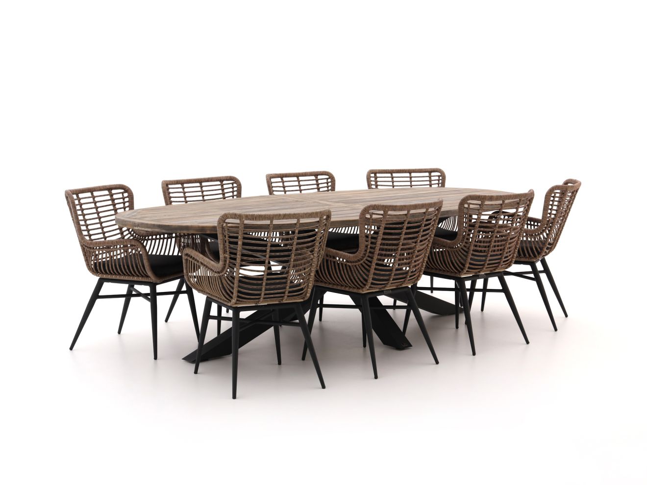 Intenso Asti/Rough-Y Ellips 280 cm Gartenmöbel-Set 9-teilig Grau Unkategorisiert online kaufen Intenso Asti/Rough-Y Ellips 280 cm Gartenmöbel-Set 9-teilig Grau Unkategorisiert online kaufen