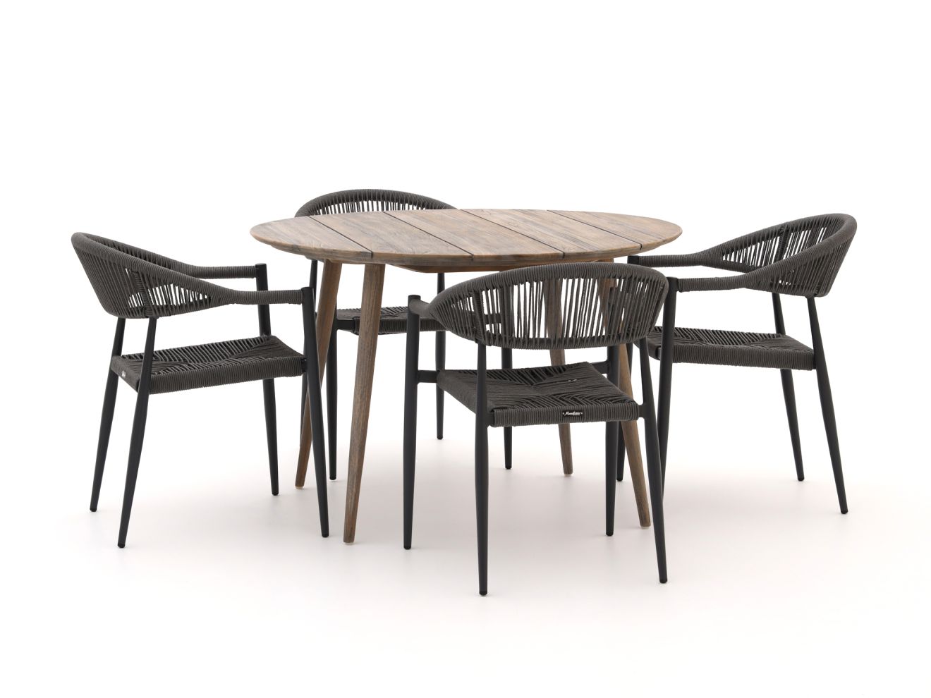 Manifesto Belpasso/ROUGH-K ø 115 cm Gartenmöbel-Set 5-teilig stapelbar Grau 115cm Rabatt: 21 % Unkategorisiert online kaufen
