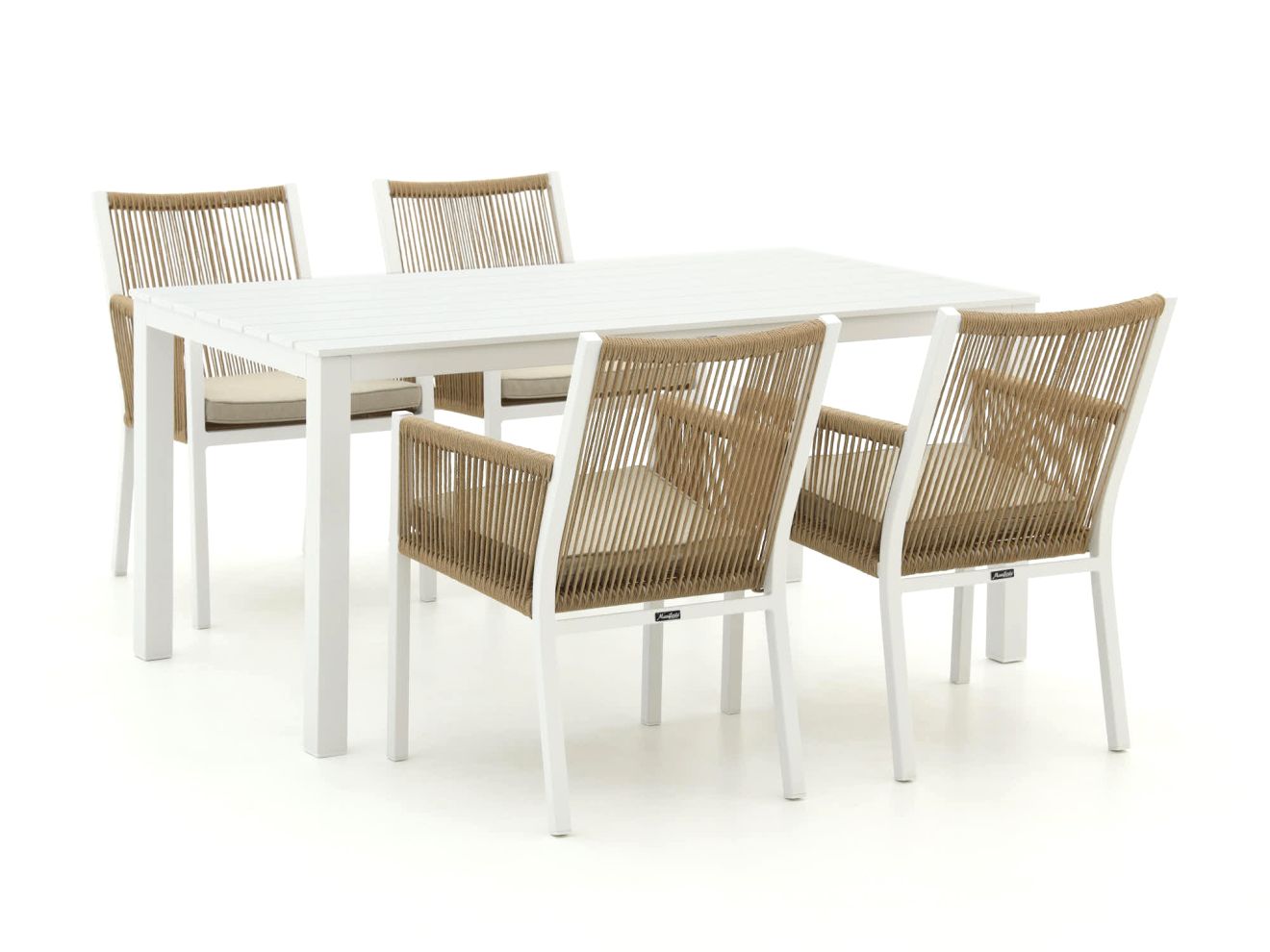 Manifesto Rivola/Menzano 160 cm Gartenmöbel-Set 5-teilig Taupe Unkategorisiert online kaufen