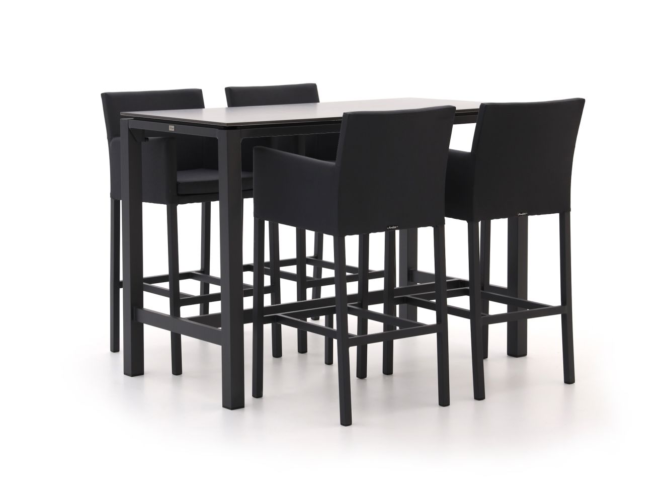 Manifesto Sulzano/Trecenta 150 cm Gartenbar-Set 5-teilig Schwarz Unkategorisiert online kaufen