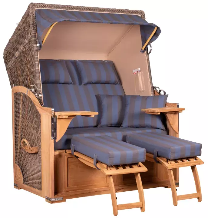 Strandkorb Nordstrand Teak PE grey Dessin 582 Blau Unkategorisiert online kaufen Strandkorb Nordstrand Teak PE grey Dessin 582 Blau Unkategorisiert online kaufen