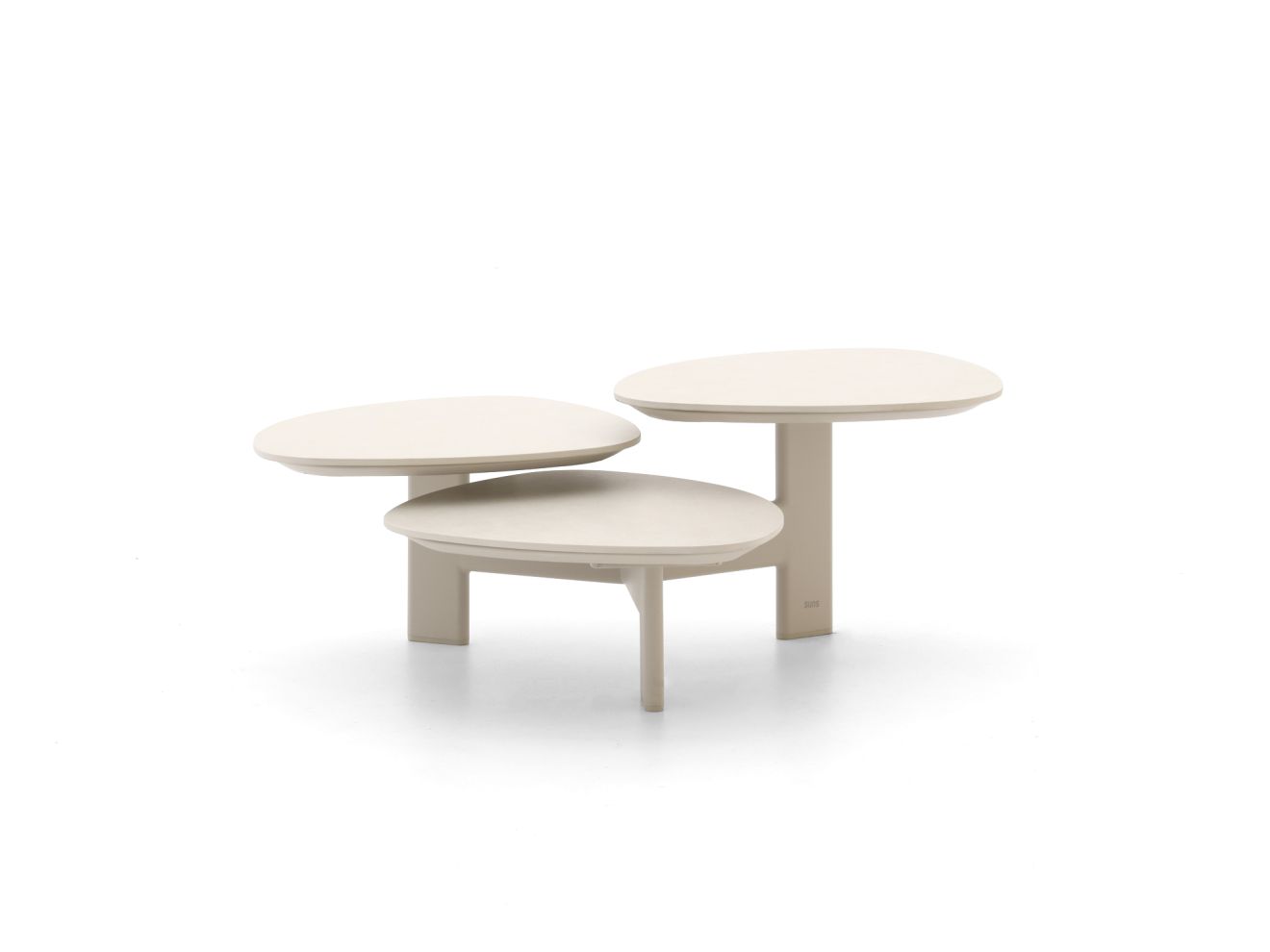 SUNS Casto Butterfly Loungetisch 100x100x47 cm drehbar Taupe Unkategorisiert online kaufen