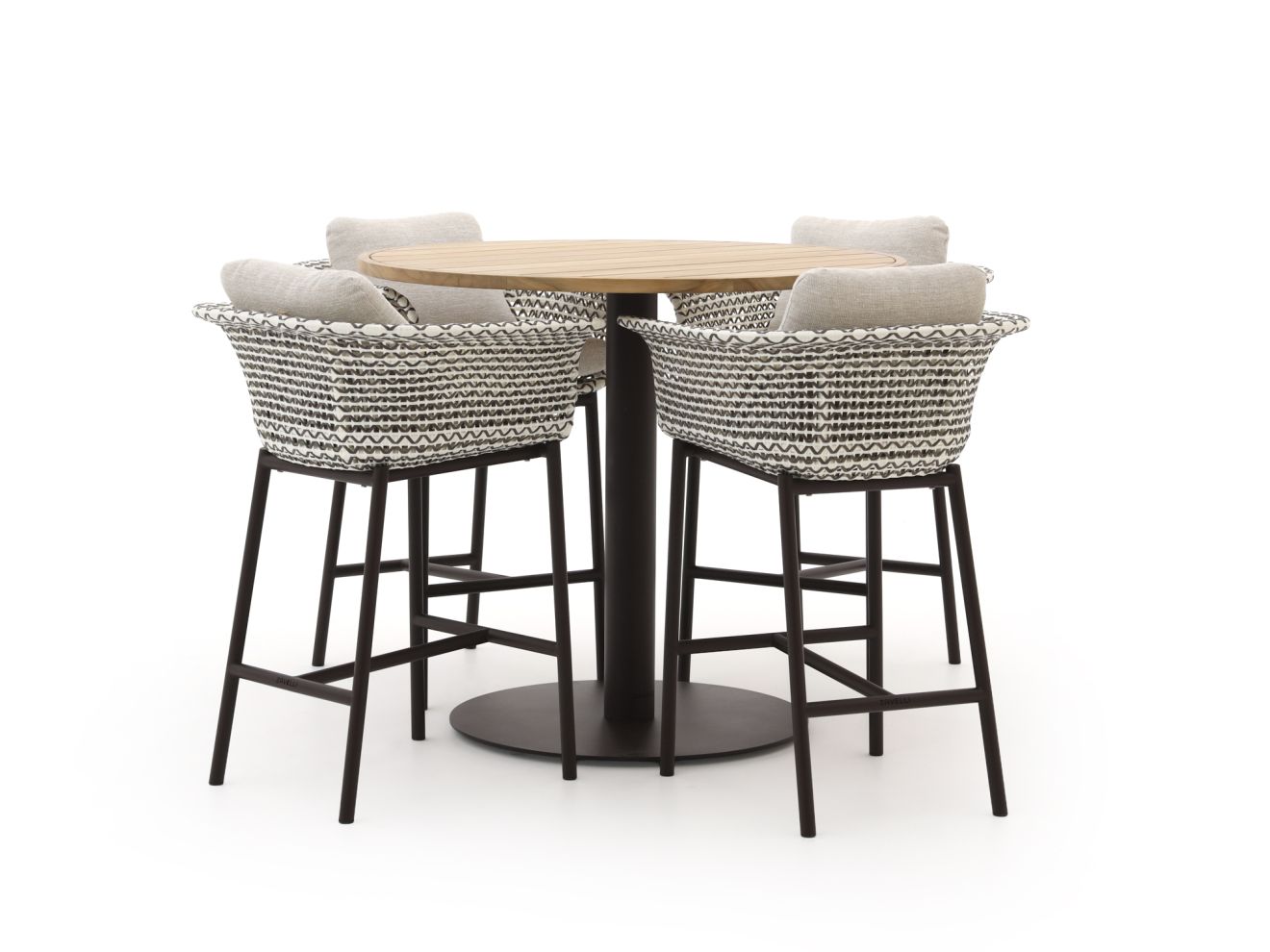 Zavelli Cuore ø 120cm barset 5-delig Taupe 120cm Rabatt: 20 % Unkategorisiert online kaufen