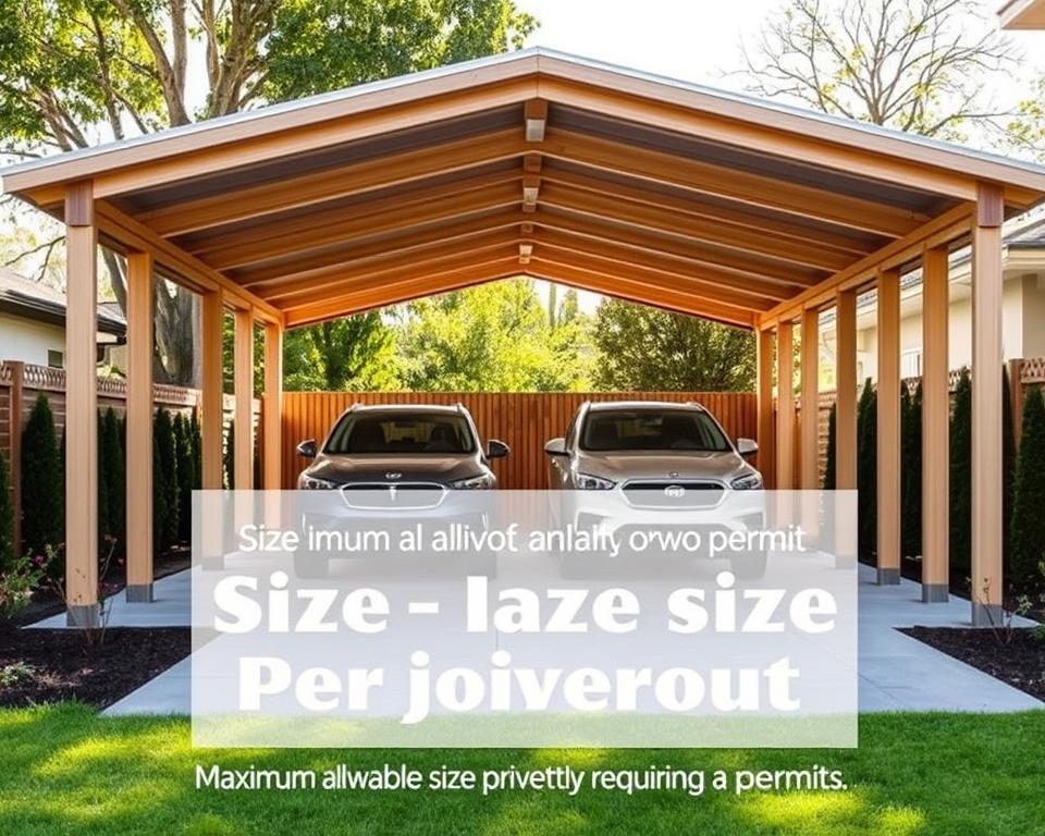 Maximale Carportgröße Abmessungen Maximale Carportgröße Abmessungen