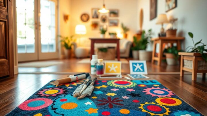 Fußmatten bemalen – Kreative DIY Ideen für Zuhause