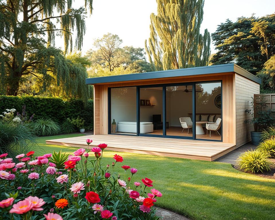 Dünnes Gartenhaus 19mm Konstruktion