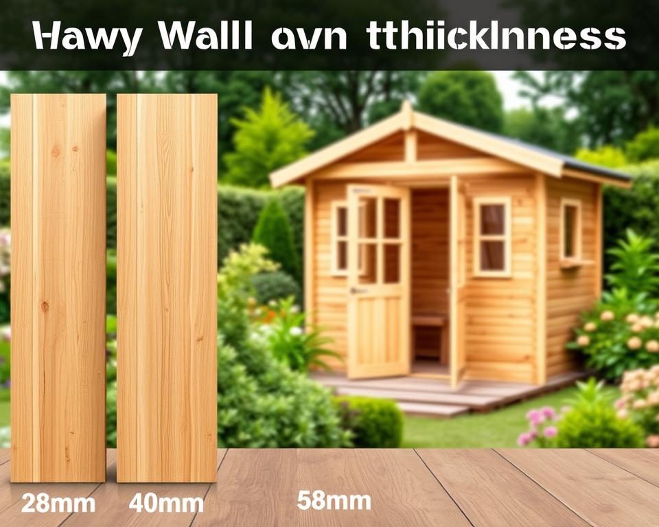Gartenhaus Wandstärken Vergleich