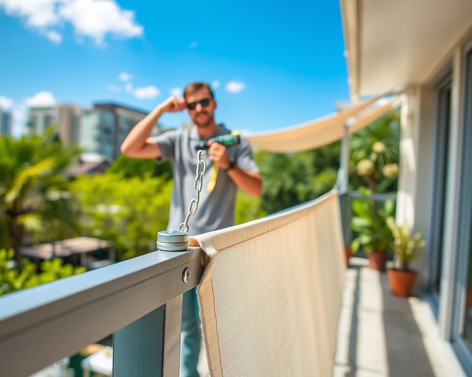 Sonnensegel Balkongeländer Montage Sonnensegel Balkongeländer Montage