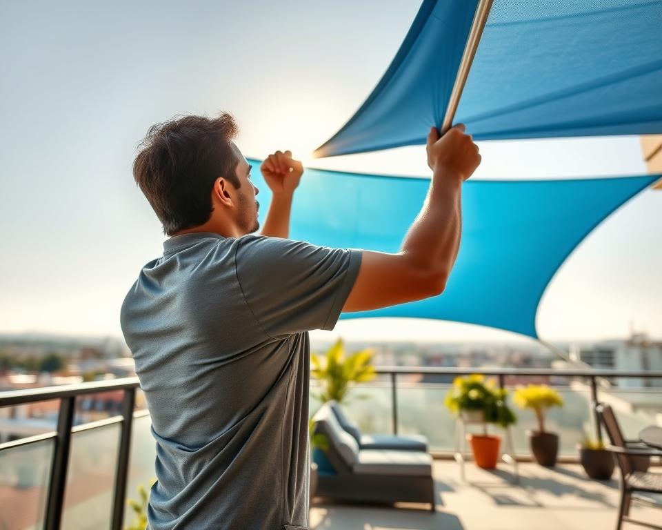 Sonnensegel Mast Montage Sonnensegel Mast Montage