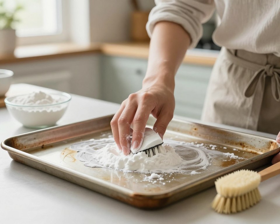 Backblech reinigen mit Natron