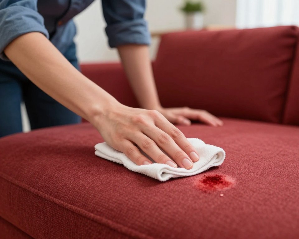 Blutflecken entfernen vom Sofa