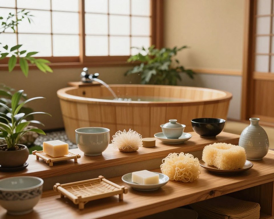 Japanische Badezimmer-Accessoires