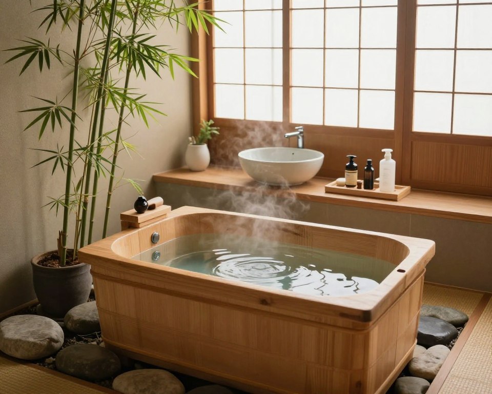 Japanisches Badezimmer Pflege