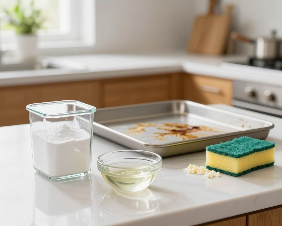 Natron Kombination für Backblechreinigung