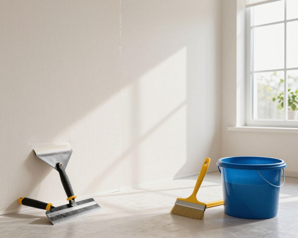 Rauhfaser-Entfernung Arbeitsbereich