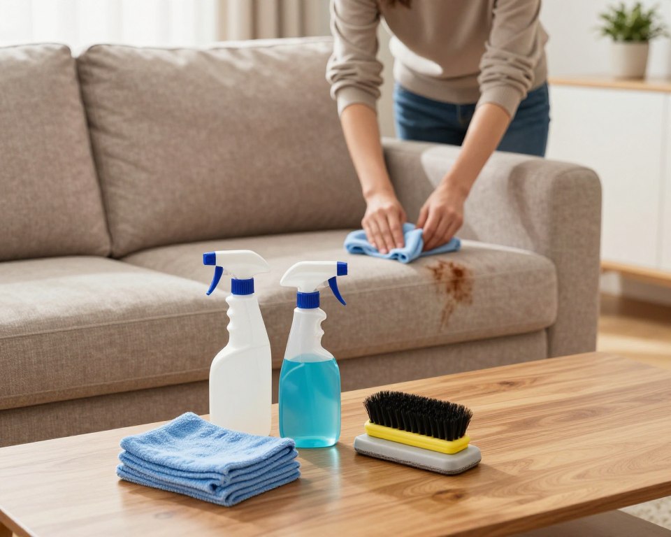 Sofamaterial Reinigung