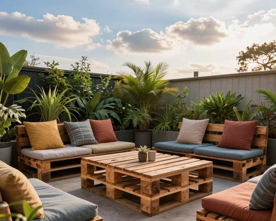 Terrassenmöbel aus Paletten Terrassenmöbel aus Paletten