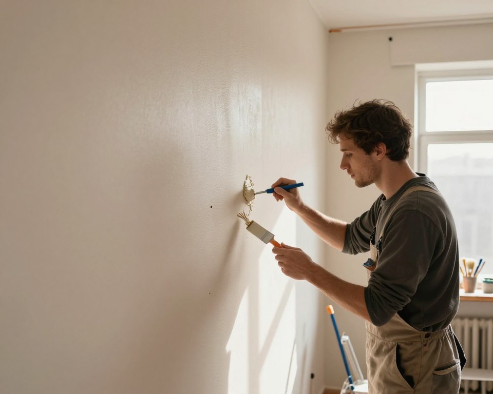 Wandgestaltung nach Rauhfaser-Entfernung