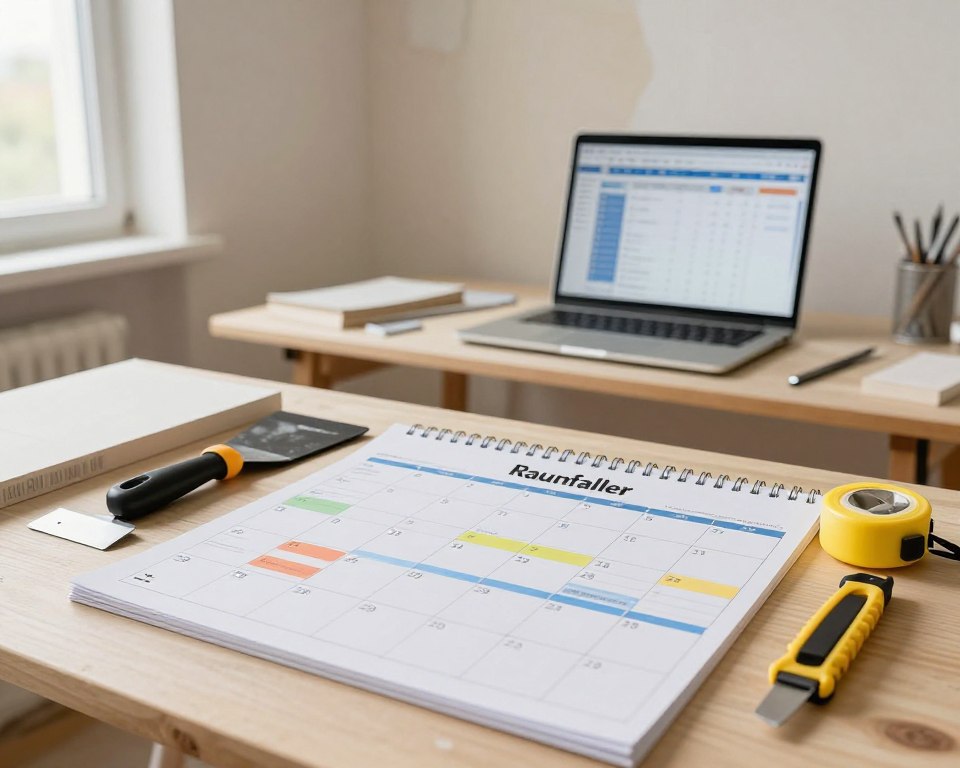 Zeitplanung für Rauhfaser Entfernung